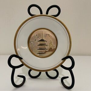 Chokin Art Decorative Plate Japan